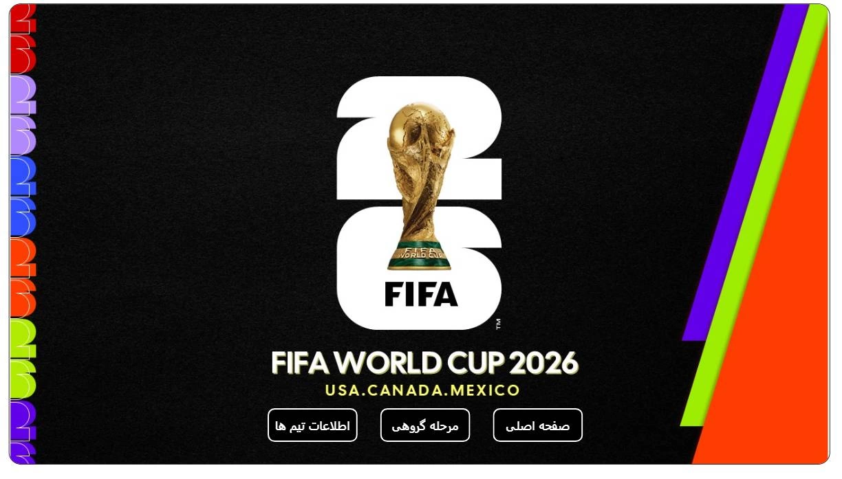 تصویر داشبورد تحلیلی جام جهانی فوتبال 2026