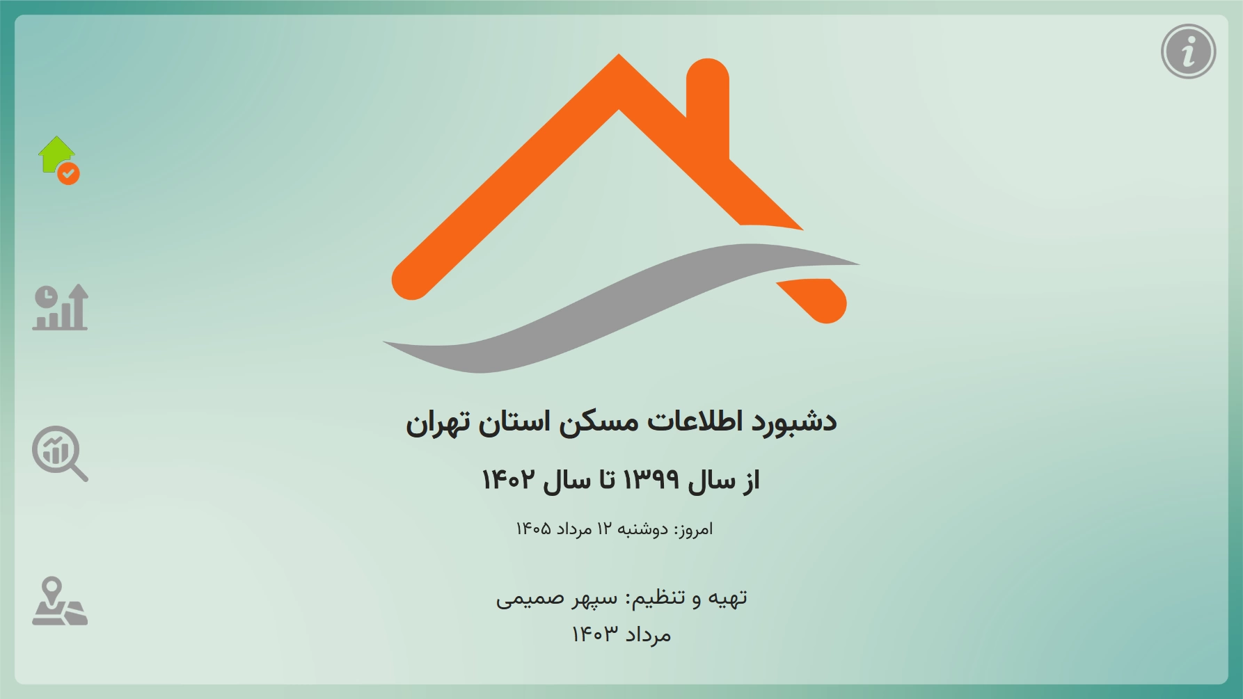 تصویر داشبورد معاملات مسکن تهران در Power BI