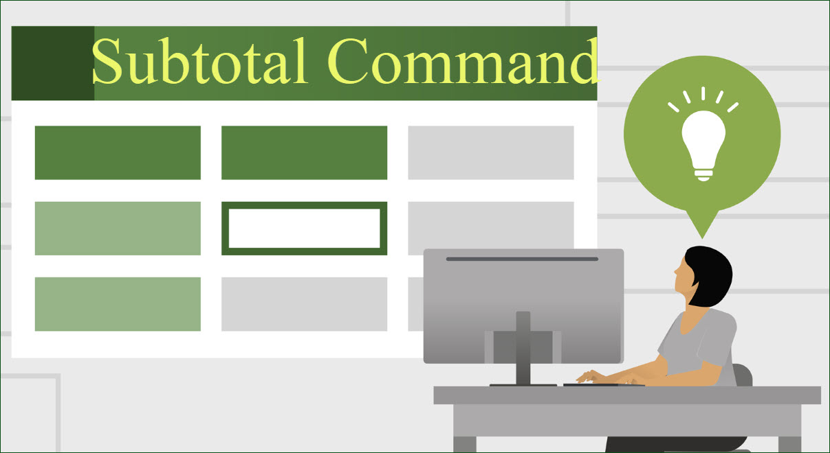دستور Subtotal در اکسل