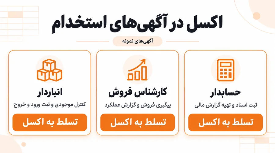 اکسل در آگهی های استخدام