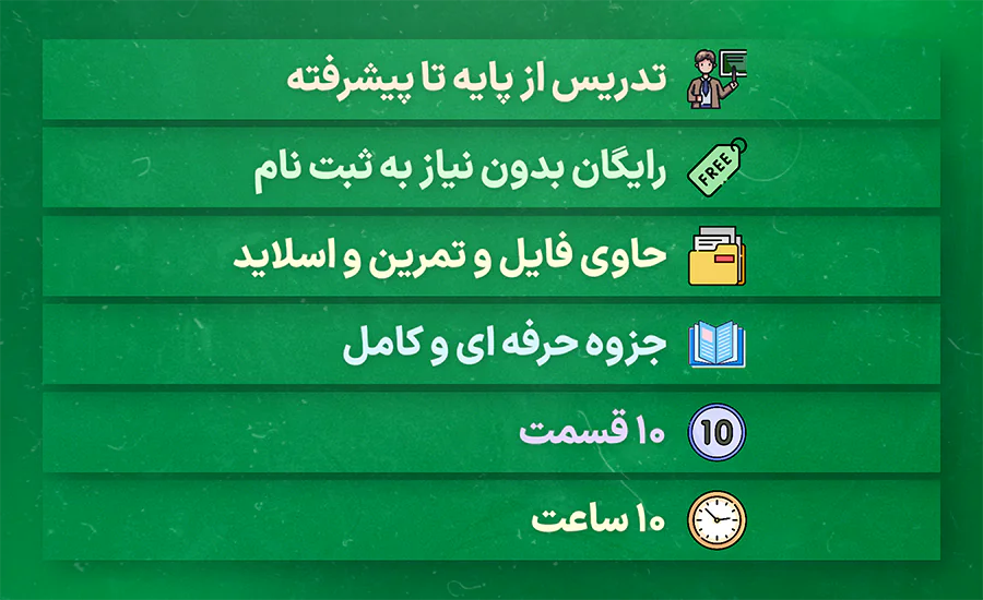 توضیحات و مشخصات کامل دوره رایگان Power Query پاورکوئری